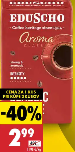 Eduscho Aroma Classic pražená mletá káva