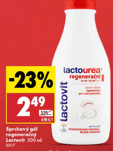Lactovit Lactourea regeneračný sprchovací gél