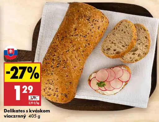 Delikates s kváskom viaczrnný