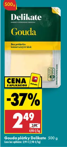 Delikate Gouda plátky