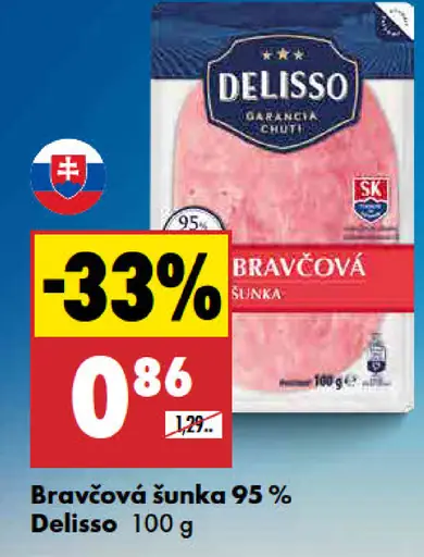 Delisso Bravčová šunka 90 %