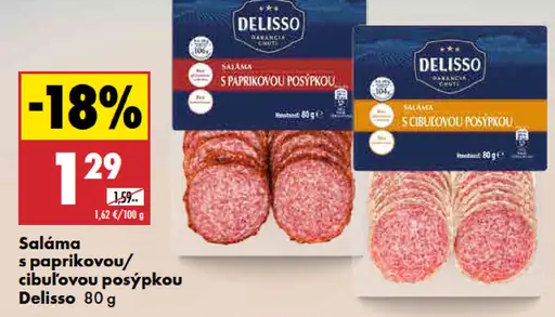 Delisso saláma s paprikovou posýpkou