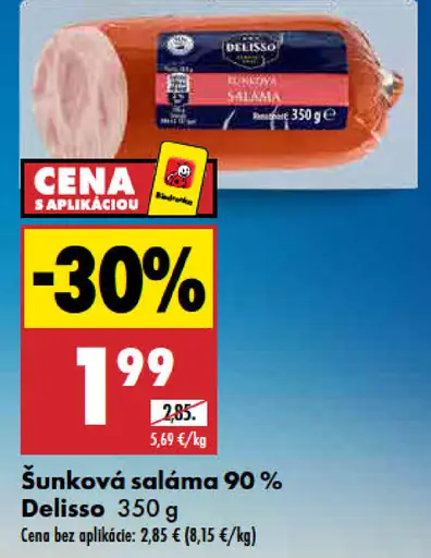 Delisso Šunková saláma 90%