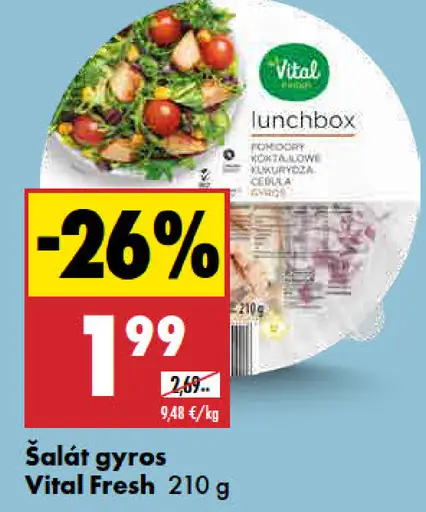 Vital Fresh Šalát gyros