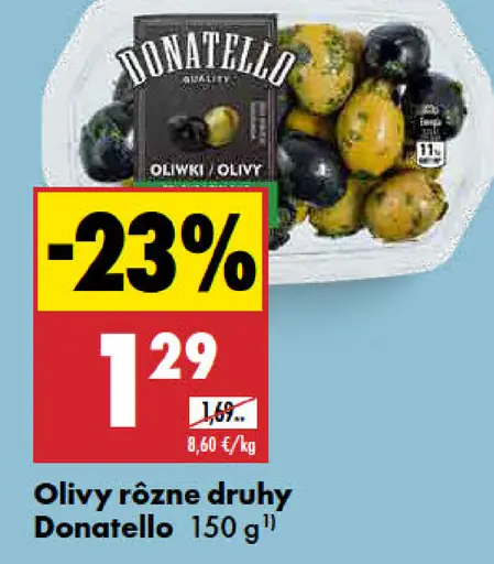 Donatello olivy rôzne druhy
