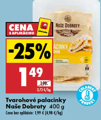 Naše dobroty tvarohové palacinky