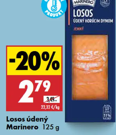 Marinero losos údený horúcim dymom jemný