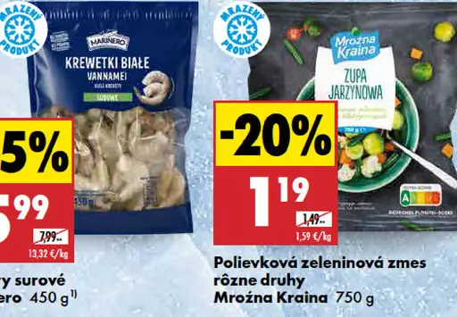 Krevety surové Marinero