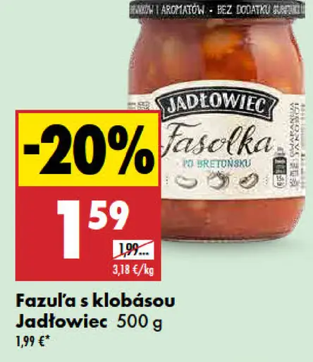 Fazuľa s klobásou Jadłowiec