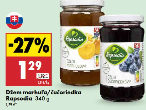 Džem marhuľový Rapsodia