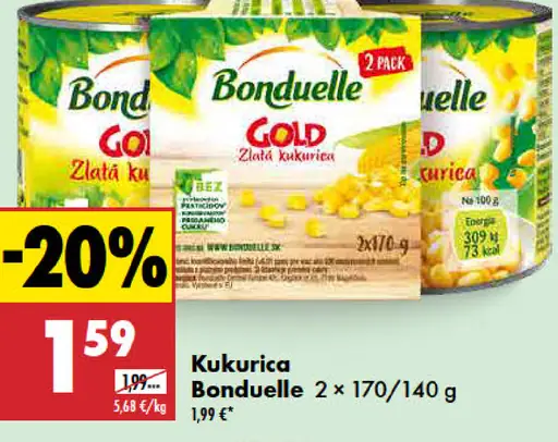 Kukurica Bonduelle Zlatá kukurica