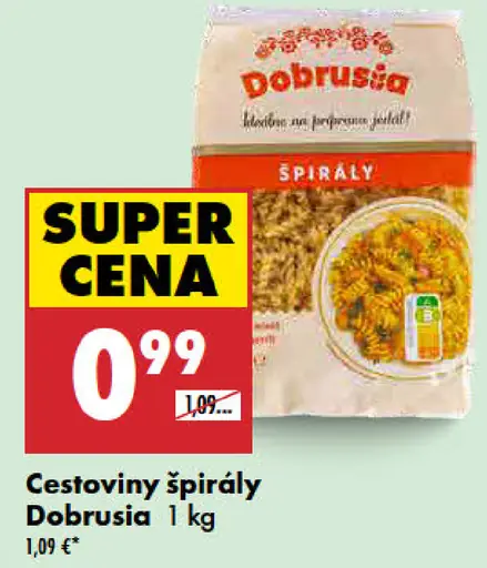 Cestoviny špirálky Dobrušia