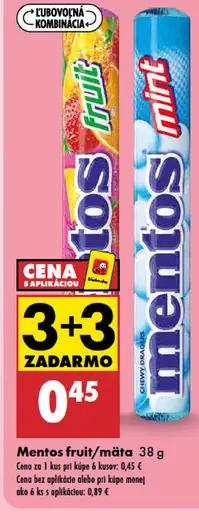 Mentos Fruit cukríky