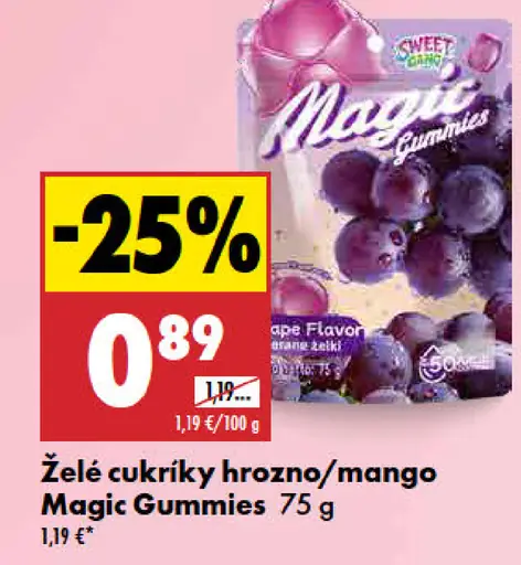 Magic Gummies želé cukríky hrozno