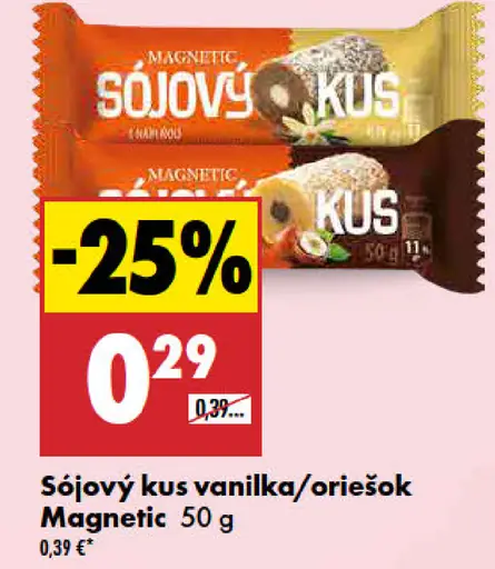 Magnetic Sójový suk vanilka/oriešok