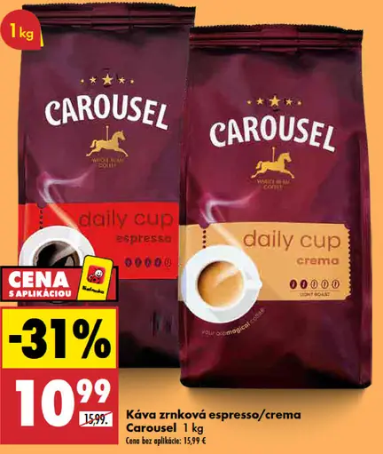 Carousel Káva zrnková daily cup espresso