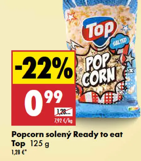 Top Popcorn solený ready to eat