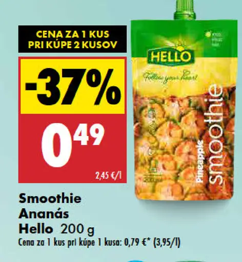 Hello Ananás smoothie