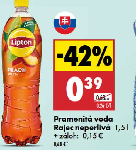Lipton ľadový čaj broskyňa