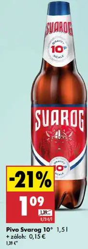 Svarog 10° svetlé pivo