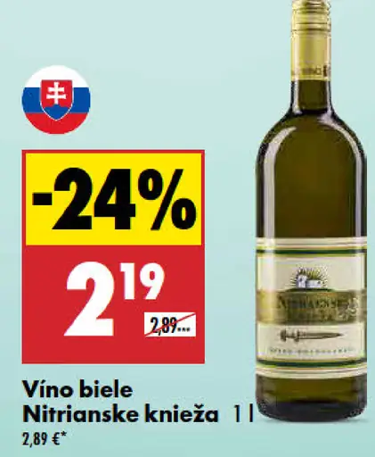 Nitrianske knieža víno biele