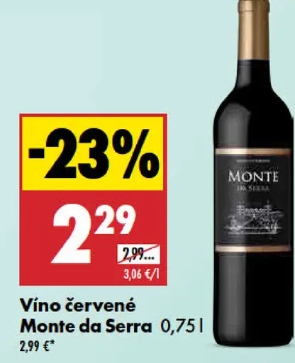 Víno červené Monte da Serra