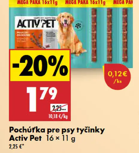 Activ Pet pochúťka pre psy tyčinky