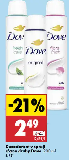 Dove dezodorant v spreji Fresh Care