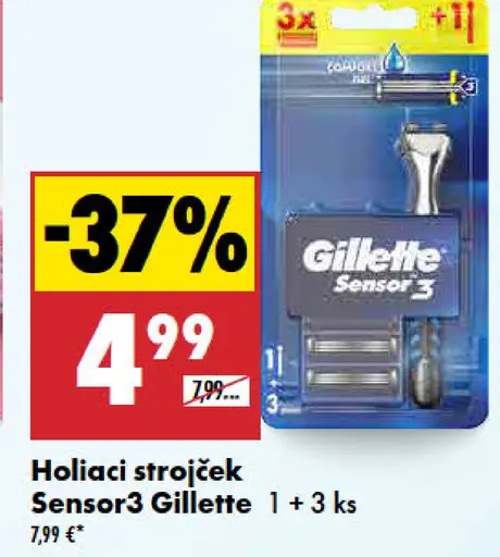 Holiaci strojček Sensor3 Gillette