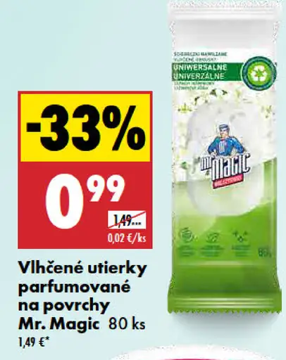 Mr. Magic vlhčené utierky parfumované
