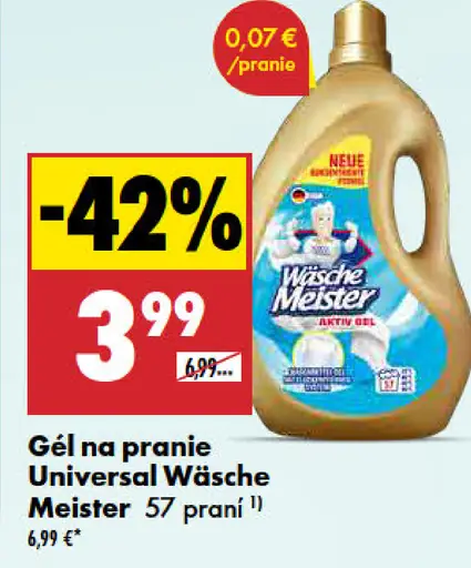 Gél na pranie Universal Wasche Meister