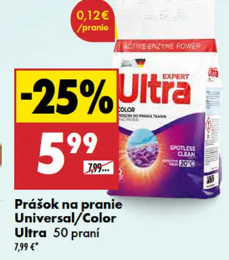 Prášok na pranie Universal/Color Ultra