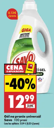 Gél na pranie univerzál Savo