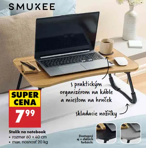 Smukee Stolík na notebook