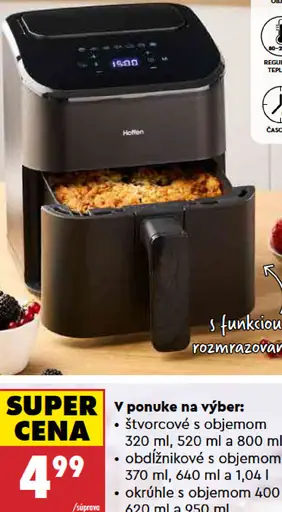Hoffen teplovzdušná fritéza s funkciou rozmrazovania