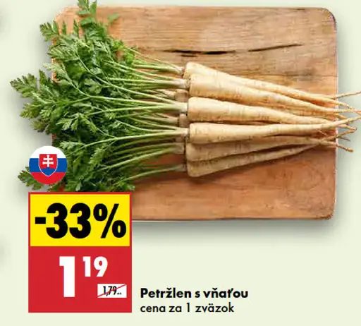 Petržlen s vňaťou