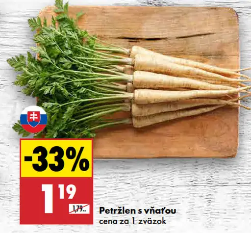Petržlen s vňaťou
