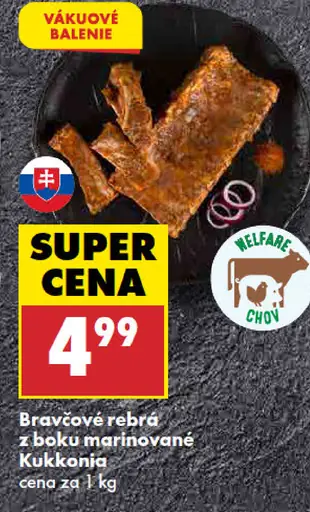 Kukkonia bravčové rebrá marinované