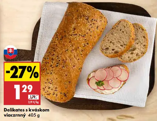 Delikates s kváskom viaczrnný