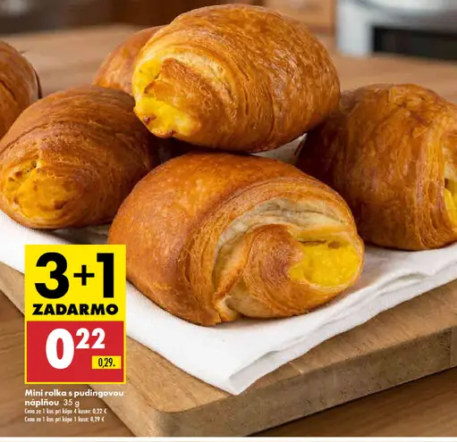 Mini rolka s pudingovou náplňou