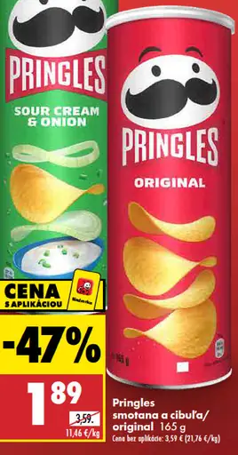 Pringles kyslá smotana a cibuľa