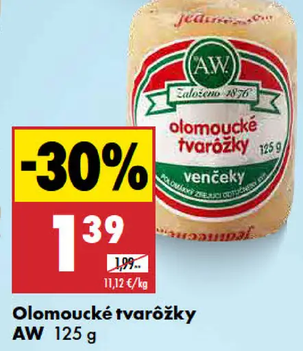 AW Olomoucké tvarôžky venčeky
