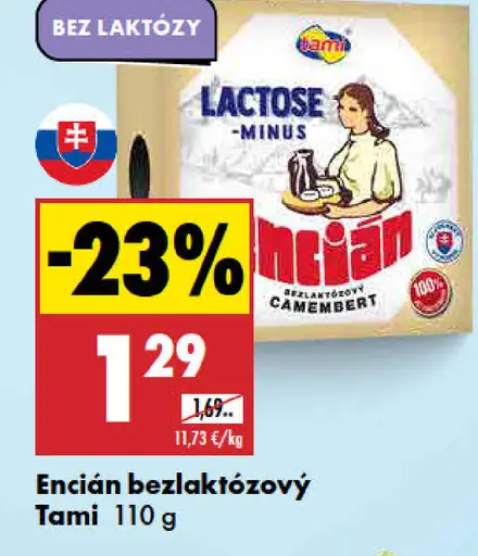 Tami Encián bezlaktózový