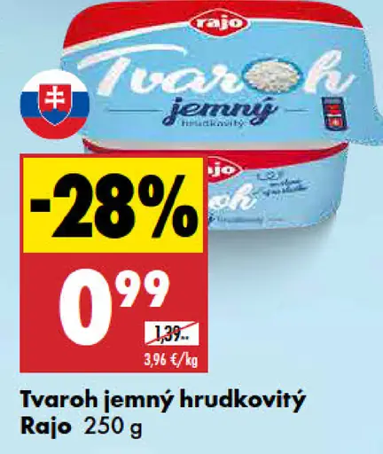 Rajo Tvaroh jemný hrudkovitý
