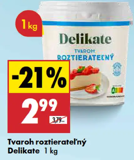 Delikate Tvaroh roztierateľný