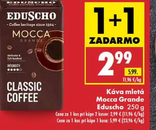 Mletá káva Mocca Grande Classic Coffee