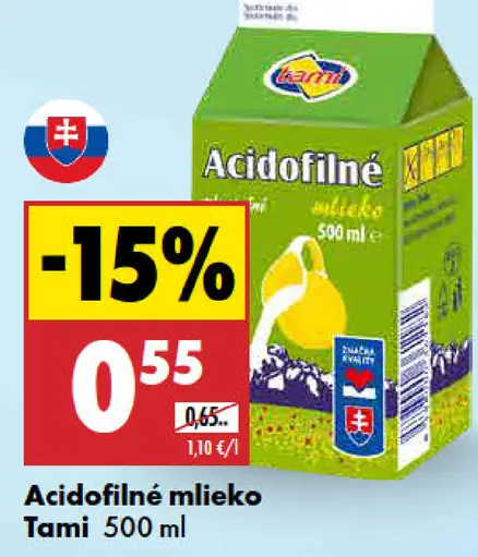 Tami acidofilné mlieko