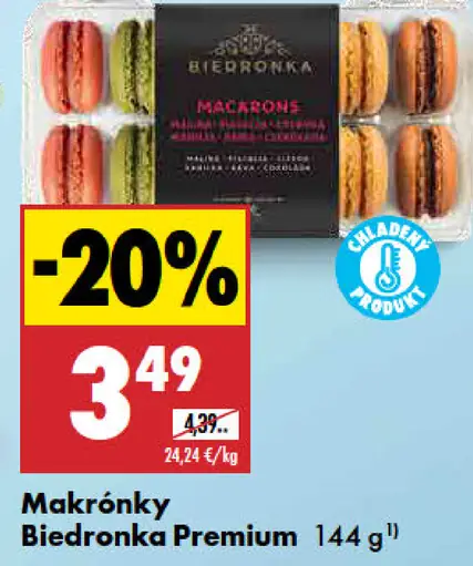 Biedronka premium makrónky