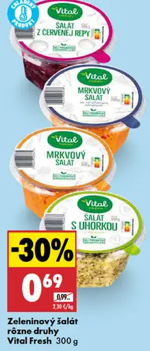 Vital Fresh Zeleninový šalát - rôzne druhy