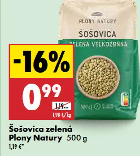 Plony Natury Šošovica zelená